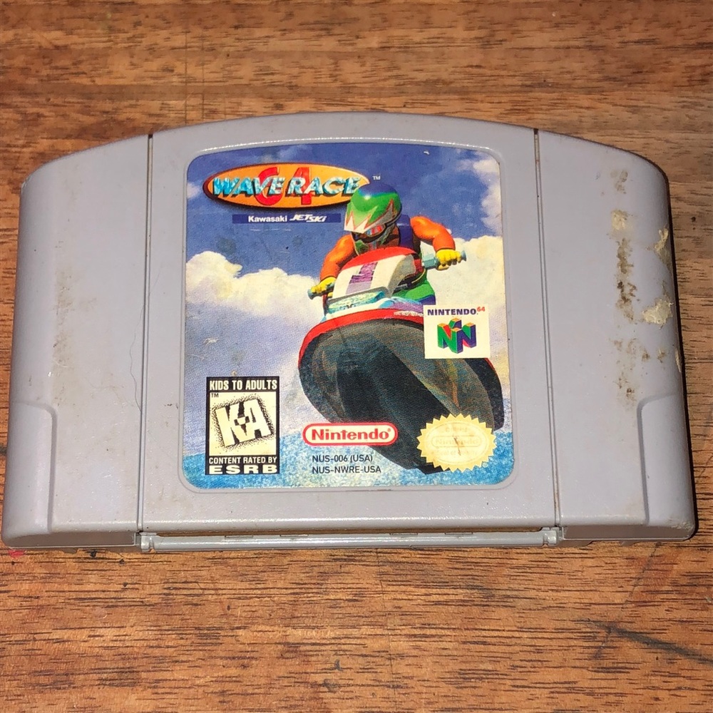 Vintage Nintendo 64 Wave Race 64 video game